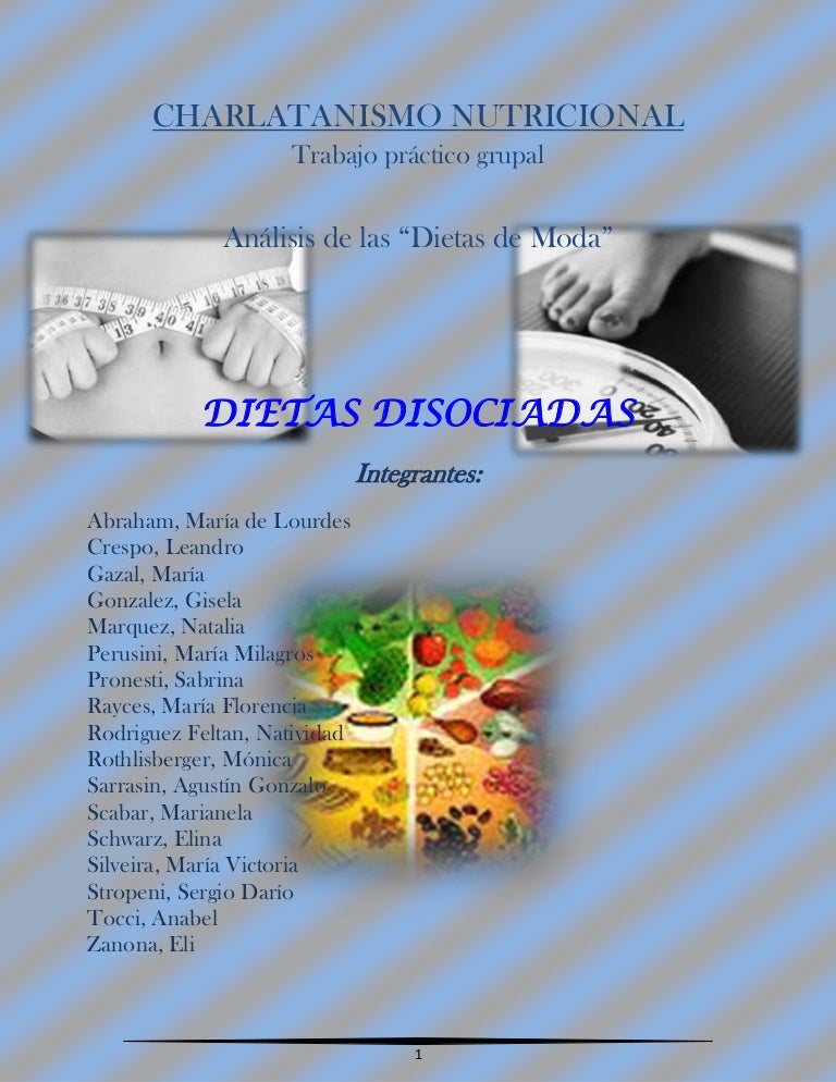 ejemplo dieta disociada diabetes 1